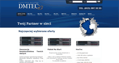 Desktop Screenshot of dmtec.pl